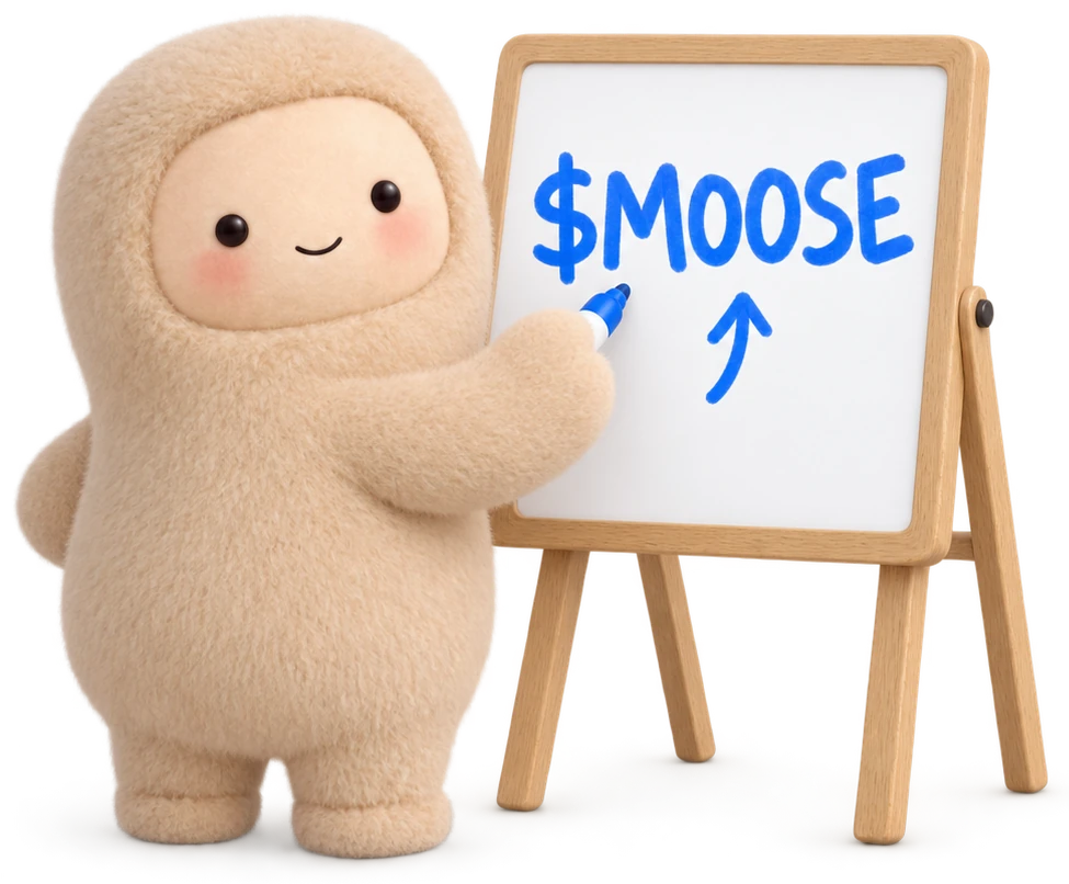 MOOSE writing $MOOSE on a whiteboard
